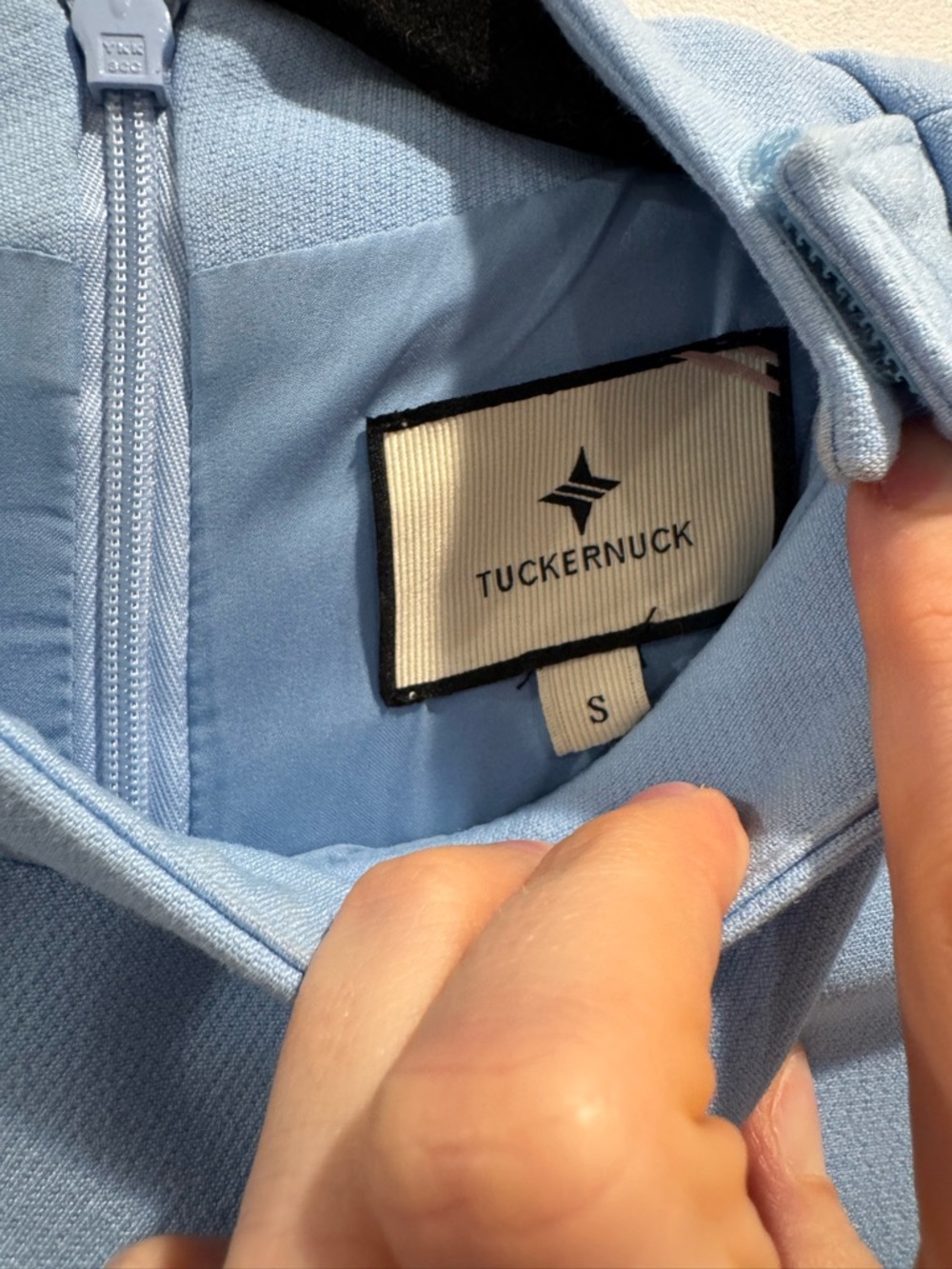 Tuckernuck blue feather mod Ellie mini dress - Picture 4 of 8